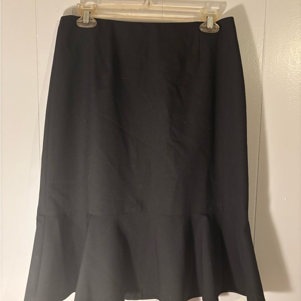 Elegant Black Flared Skirt